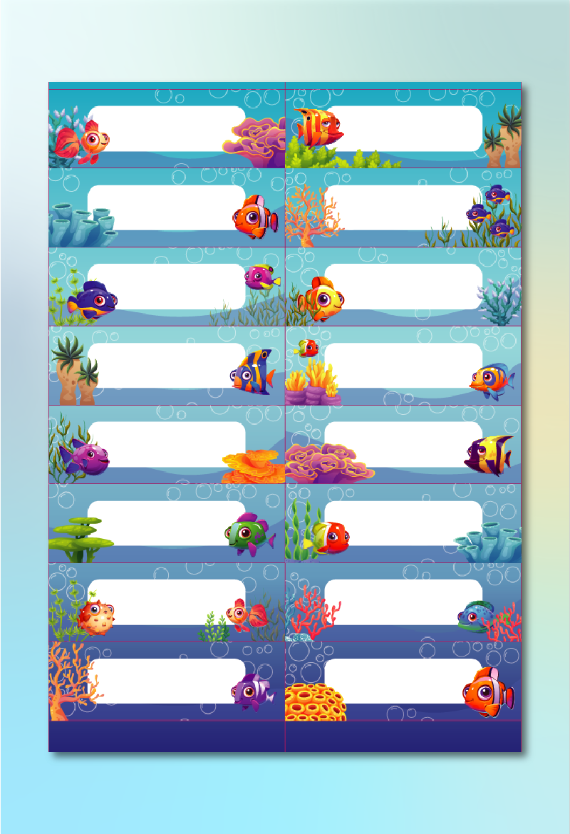 Adhesive Blank Labels