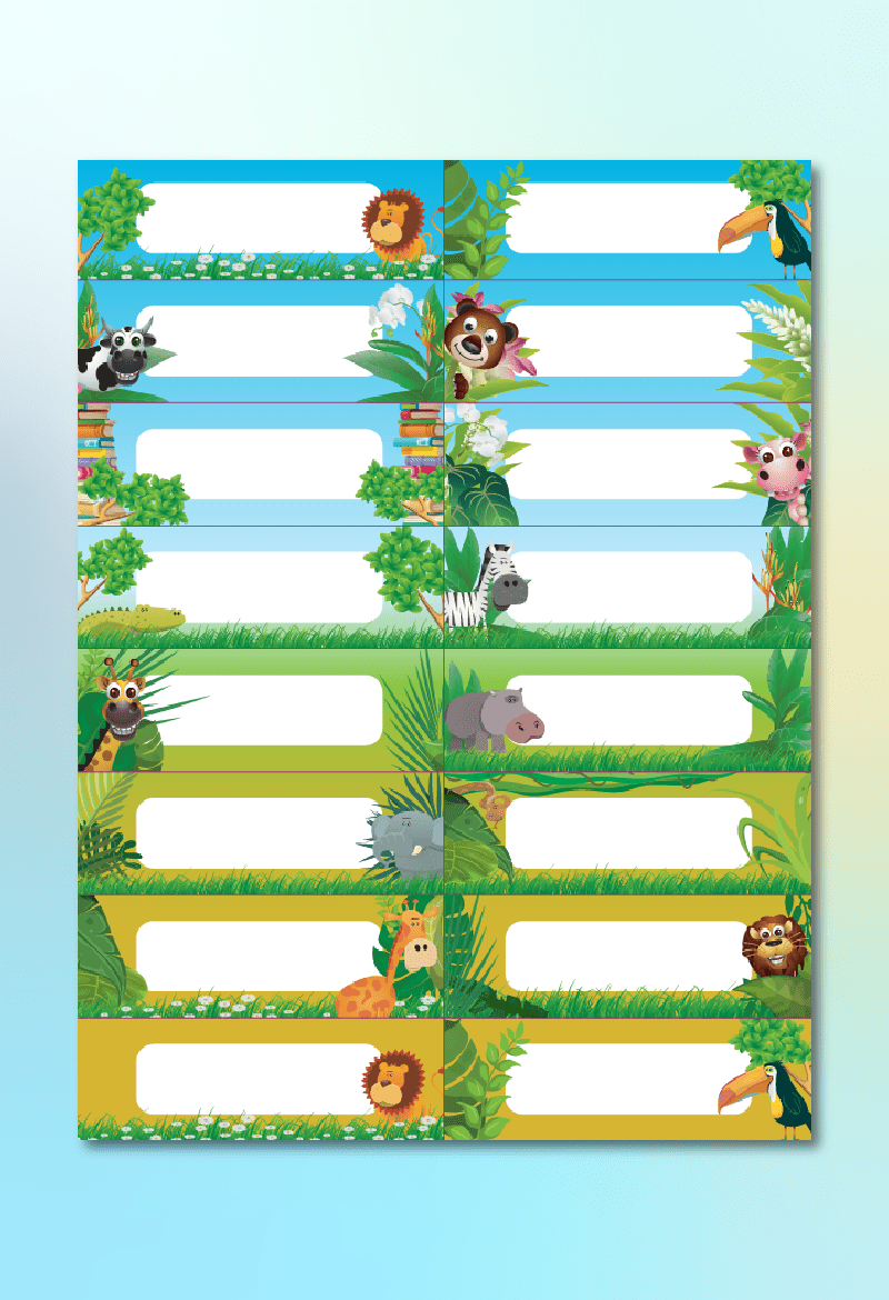 Adhesive Blank Labels