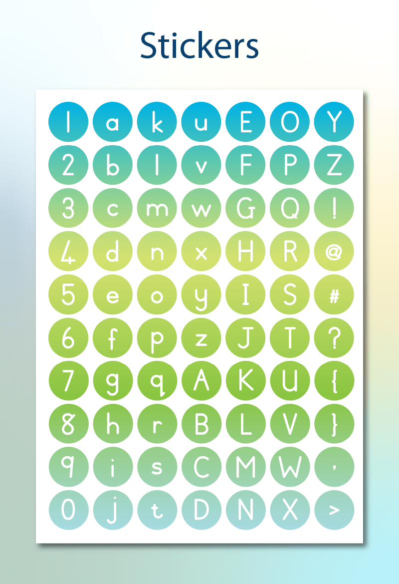 Number and Alphabet Stickers